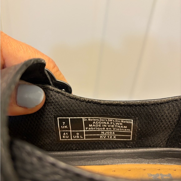 Dr. Martens Addina Flower Buckle Leather Platform Shoes - Picture 6 of 6